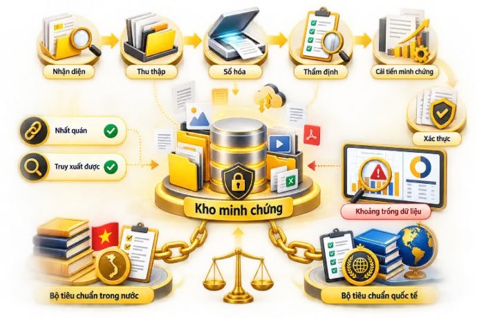 Thu thập, thẩm định, cải tiến minh chứng tự đánh giá CTĐT