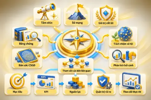 Xây dựng tầm nhìn sứ mạng và kế hoạch chiến lược CSGD
